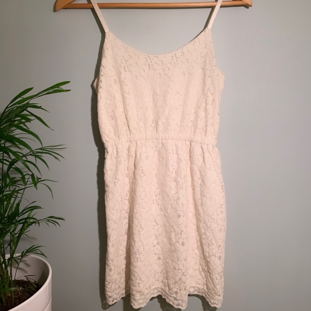 🐬2/$30 poetry white lace spaghetti strap dress